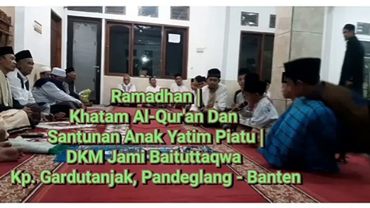 Khatam Al-Qur'an dan santunan anak Yatim piatu DKM Jami Baituttaqwa