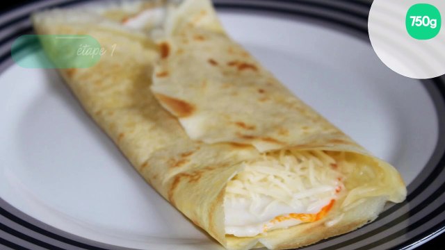 Crêpes salées au surimi