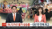 5% 다가선 물가 상승률…13년 반 만에 최고