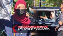 Hari Kedua Lebaran, Presiden Bagikan Kaos di Yogyakarta