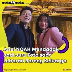 Ariel NOAH Jadi Tukang Foto saat Lebaran dengan Keluarga, Warganet Malah Salfok Sosok Ini