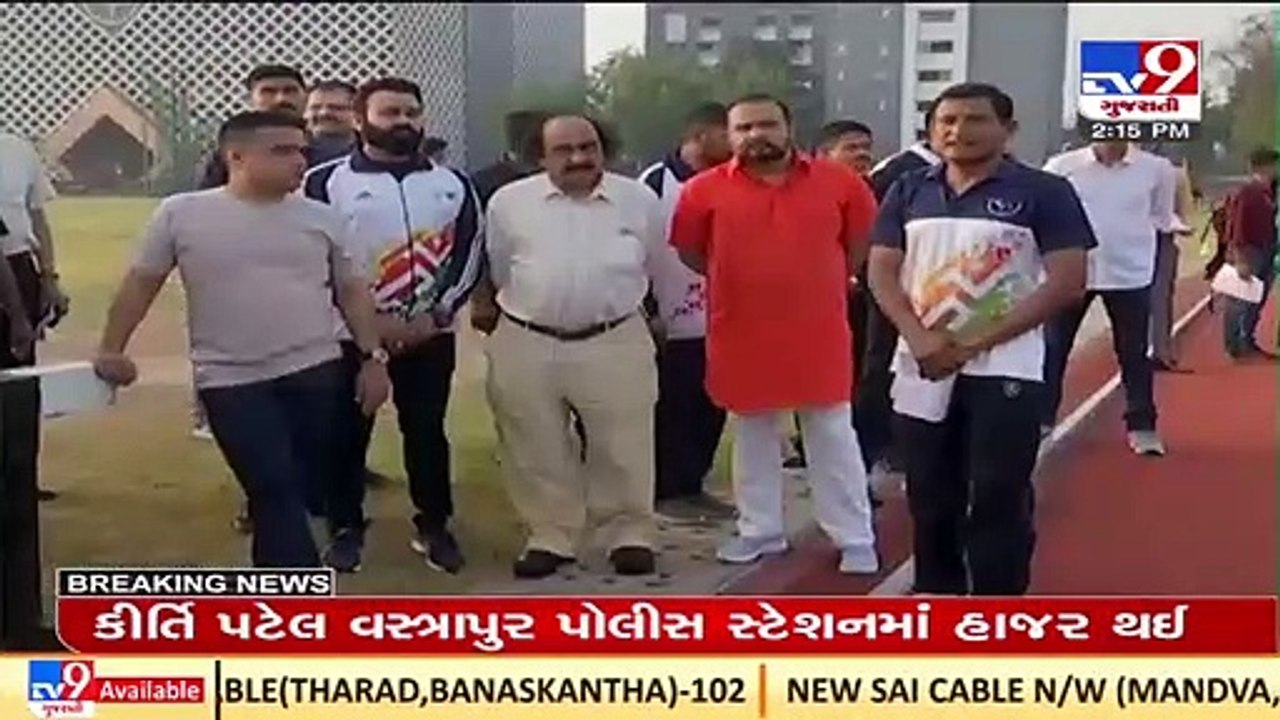 Gujarat MoS (Sports) Harsh Sanghavi visits sports complex in Nadiad