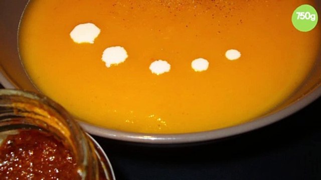 Soupe courge butternut - pate de curry rouge