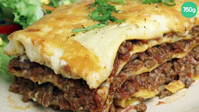 Lasagnes à la sauce bolognaise faite maison
