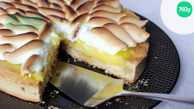 Tarte au citron jaune, meringue citron vert, pâte sablée amande et pistache