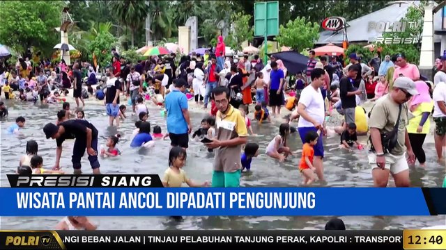 Live Report Ratu Dianti Terkait Wisata Pantai Ancol Padati Pengunjung