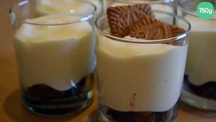 Video herunterladen: Tiramisu de spéculoos et framboises