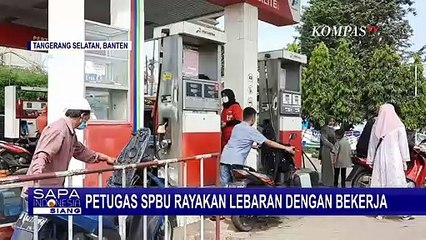 Sering Luput dari Perhatian, Petugas SPBU pun Merayakan Idul Fitri Dengan Bekerja