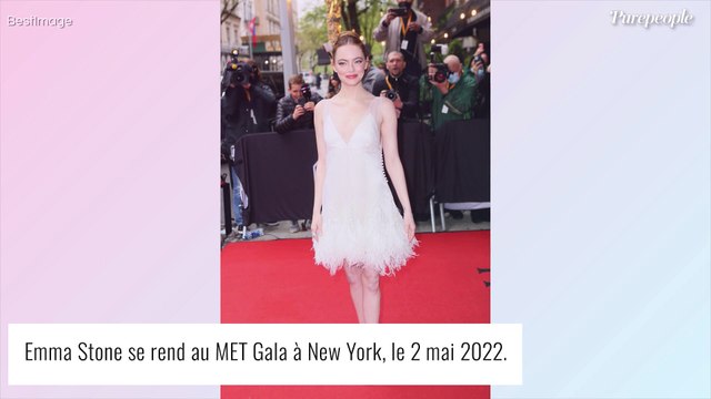 Emma Stone recycle sa chic robe de mariée Louis Vuitton (jamais vue avant !) au Gala du Met