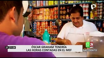 Óscar Graham podría ser reemplazado en los próximos días como titular del MEF