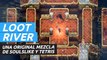 Loot River - gameplay del original dungeon crawler que fusiona Soulslike con Tetris