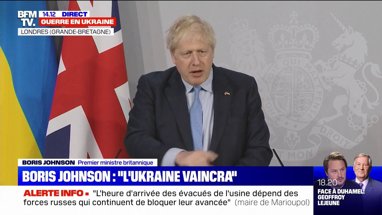 Boris Johnson au Parlement ukrainien: Vladimir Poutine "a pris des décisions catastrophiques"