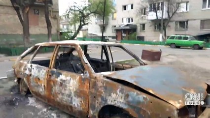 İrpin'de evlerin içi tamamen küle dönmüş