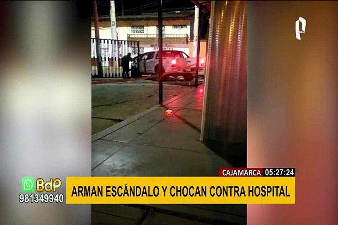 Escándalo en Cajamarca: policía y civiles que causaron destrozos en hospital permanecen detenidos