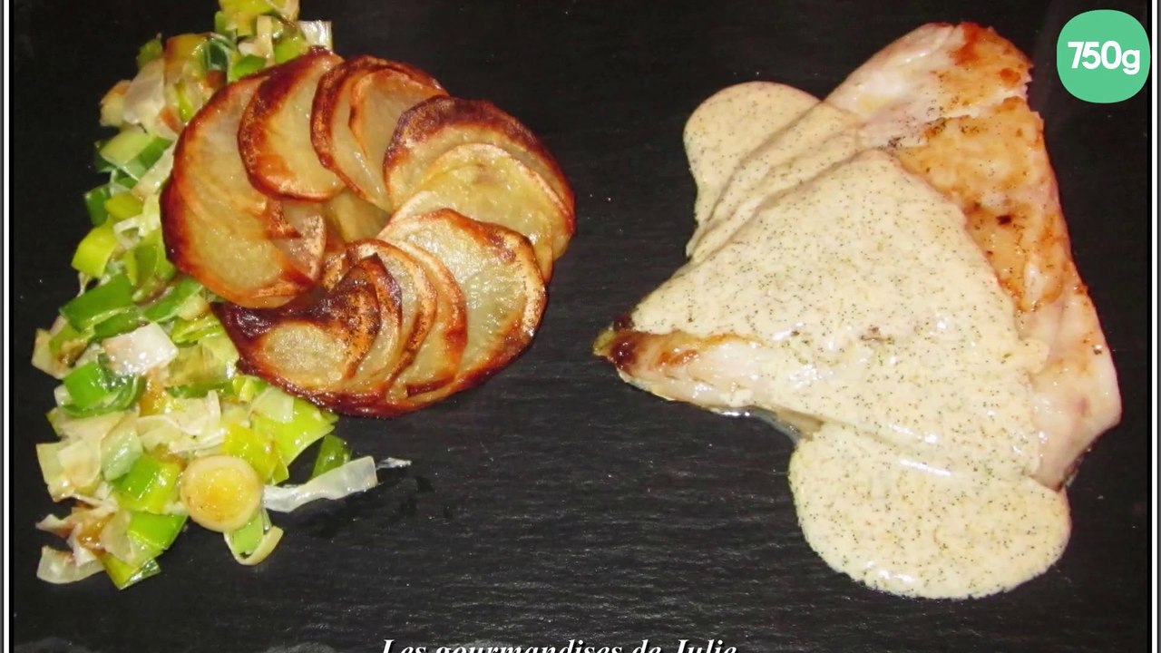 Filet de daurade, sauce vanille