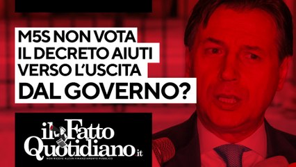 I 5 stelle non votano il decreto aiuti, verso l'uscita dal Governo? Segui la diretta di Peter Gomez