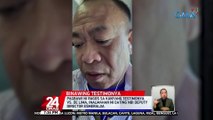 Pagbawi ni Ragos sa kanyang testimonya vs. De Lima, inalmahan ni dating NBI Deputy Dir. Esmeralda | 24 Oras