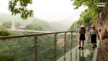 World’s longest glass-bottomed bridge opens for daredevils in Vietnam