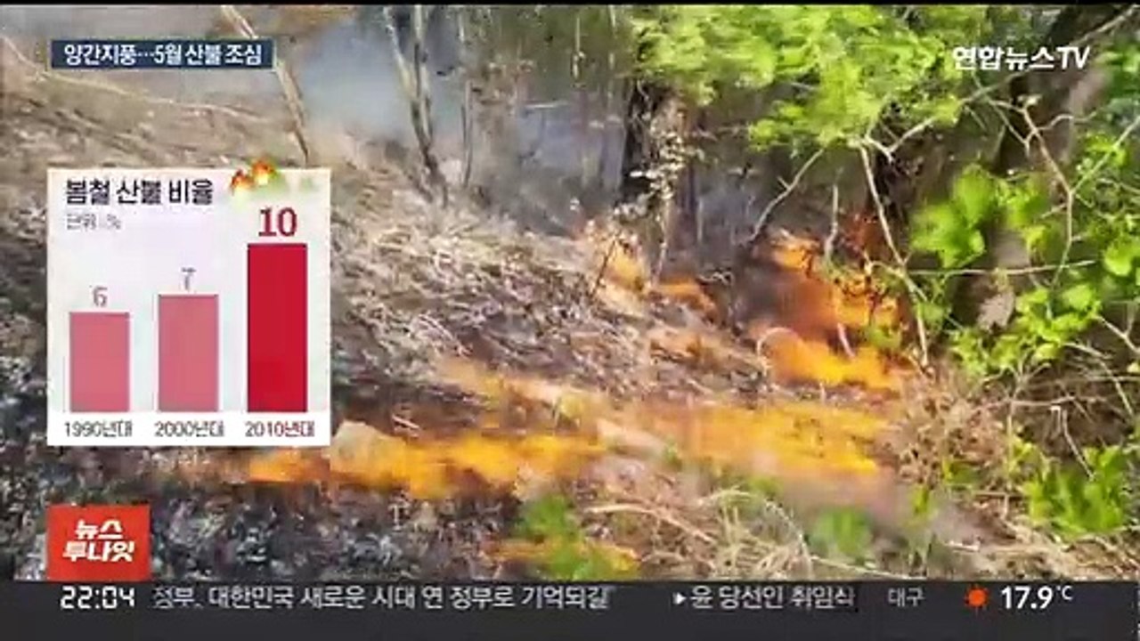 "아까시꽃 피어도 산불 위험"…모레까지 양간지풍 분다