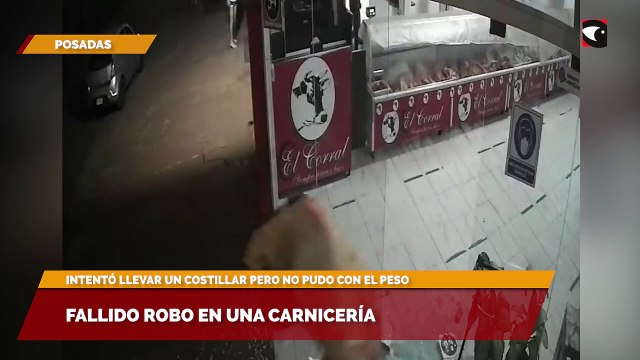 Fallido robo en una carnicería