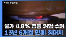 물가 4.8% 급등 '위험수위'...13년 만에 최대치 / YTN