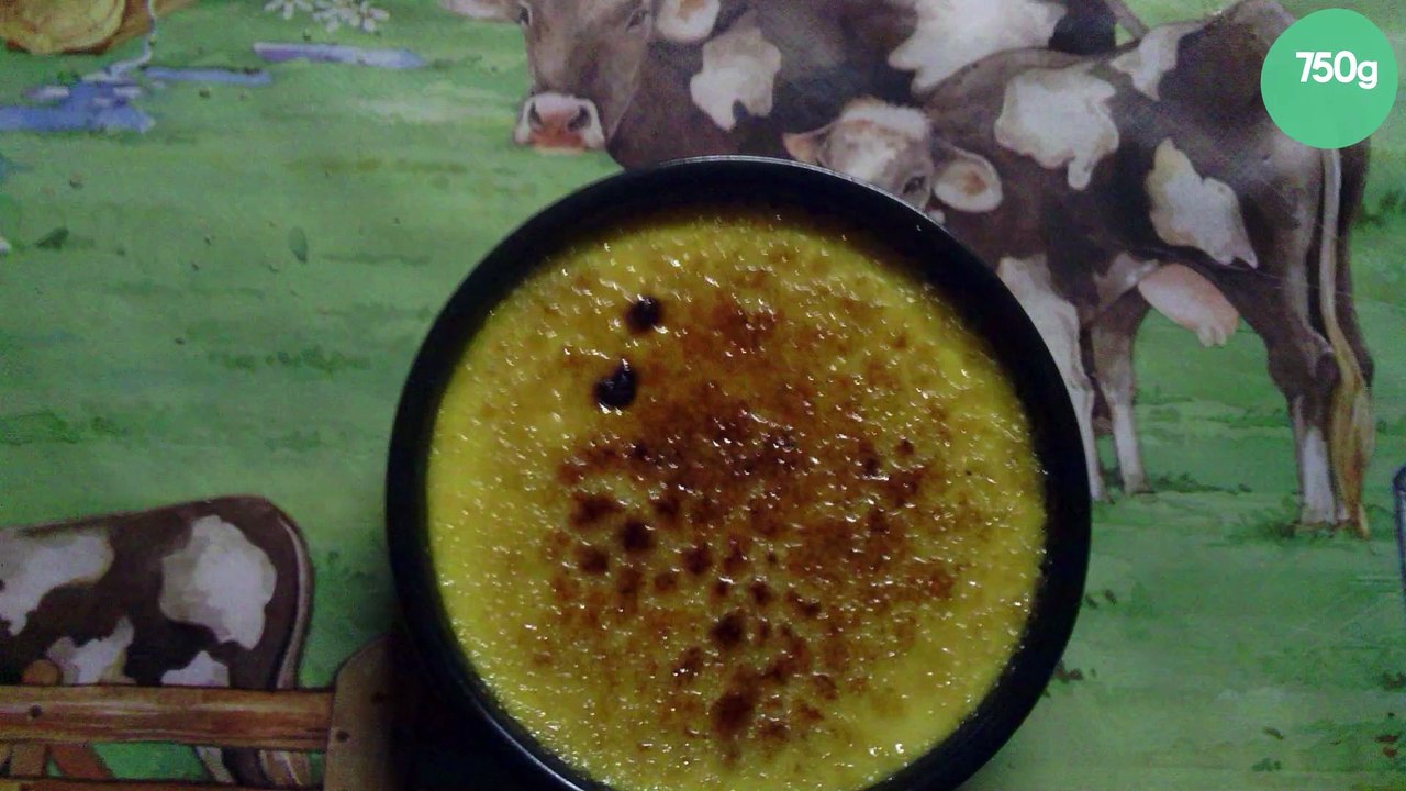 Crème brûlée à la vanille et au sucre semoule