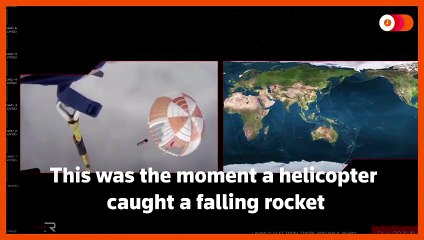 Rocket Lab catches, drops rocket using a helicopter