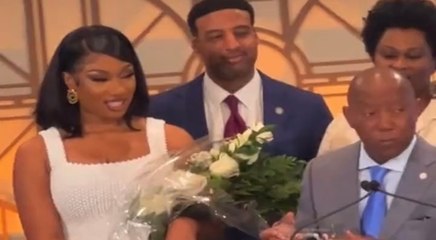 Megan Thee Stallion gets her own day in Houston and keys to the city from the mayor
