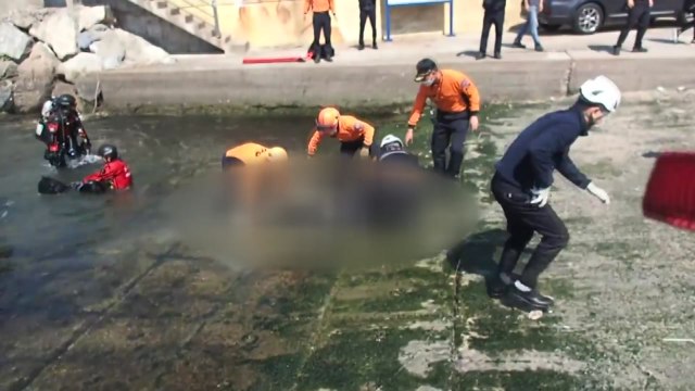 부산 동백항에서 경차 바다에 빠져...40대 운전자 숨져 / YTN