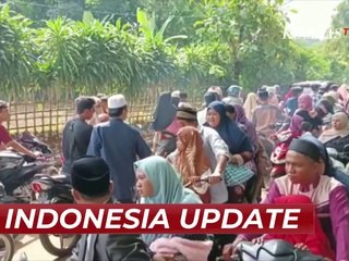 Peziarah Ramai, Kendaraan Padati Jalur Menuju TPU Cicalung Sukabumi