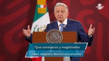 “¿A qué le tienen miedo?”: AMLO asegura que reforma no busca desaparecer al INE ni al TEPJF