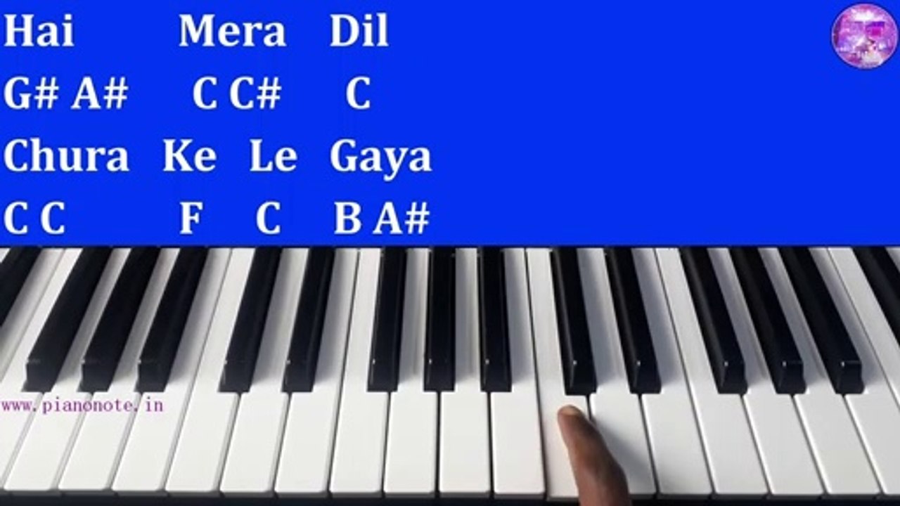 Hai Mera Dil Piano Tutorial with Notes | Josh | Julius Murmu Keyboard | हाय मेरा दिल चुराके ले गया