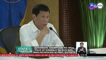 Automatic exemption ng mga pulis at sundalo sa gun ban, iminumungkahi ni Pres. Duterte | SONA