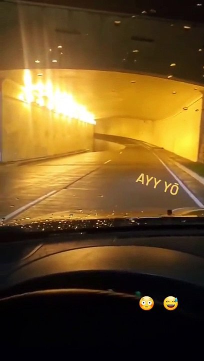 Un énorme trou se forme en plein tunnel... enfin, c'est ce qu'il croit