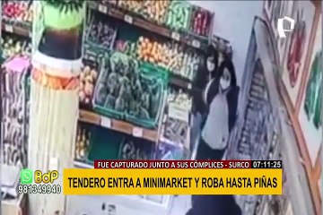 Surco: "tendero" fue capturado junto a sus cómplice tras robo en minimarket