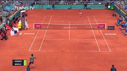 Madrid - Djokovic convaincant face à Monfils