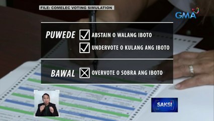 Ang mga dapat at hindi dapat gawin at dalhin sa inyong pagboto | Saksi