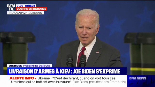 Joe Biden veut s'assurer que les Ukrainiens aient les armes nécessaires pour se défendre