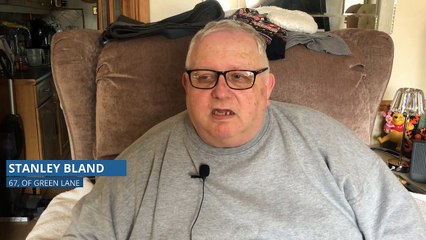 Stanley Bland explaining how not having his car and mobility scooter is taking its toll on his life.