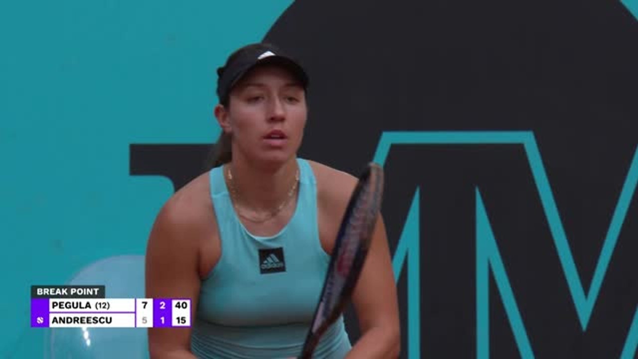 Madrid - Pegula plus solide qu'Andreescu