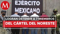 Detienen a siete presuntos integrantes del cártel del Noreste en Morelos