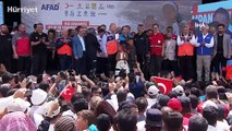 İçişleri Bakanı Soylu, İdlib'de briket evlerin anahtar teslim törenine katıldı
