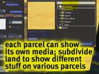 PARCEL MEDIA: Make your own media screen - Second Life ...