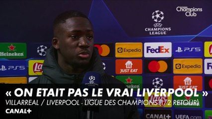 La réaction d'Ibrahima Konaté - Villarreal / Liverpool - Ligue des Champions (1/2 finale retour)