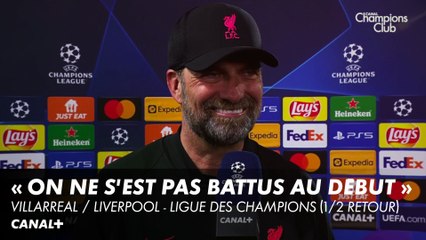 La réaction de Jürgen Klopp - Villarreal / Liverpool - Ligue des Champions (1/2 finale retour)