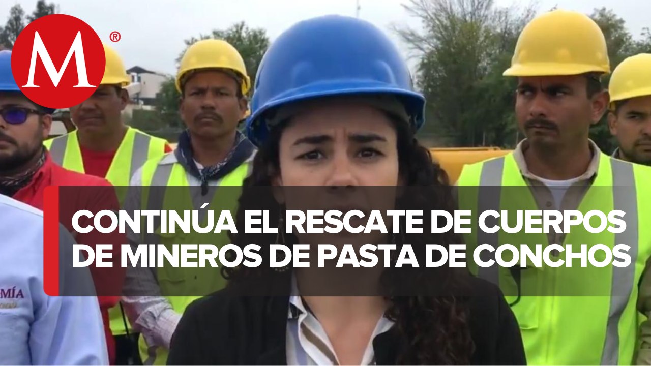 Rescate de mineros en Pasta de Conchos "culminará a tiempo": secretaria del Trabajo