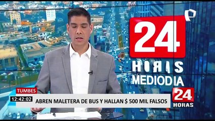 Download Video: Tumbes: incautan cerca de US$2.5 millones falsos en maletera de bus