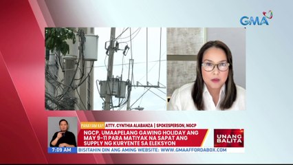 Panayam kay NGCP spokesperson Atty. Cynthia Alabanza | UB