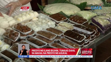 Presyo ng ilang bilihin, tumaas dahil sa mahal ng presyo ng asukal | UB