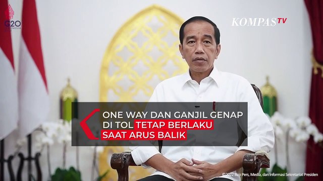 Jokowi: One Way hingga Ganjil Genap di Tol Tetap Diberlakukan saat Arus Balik Lebaran